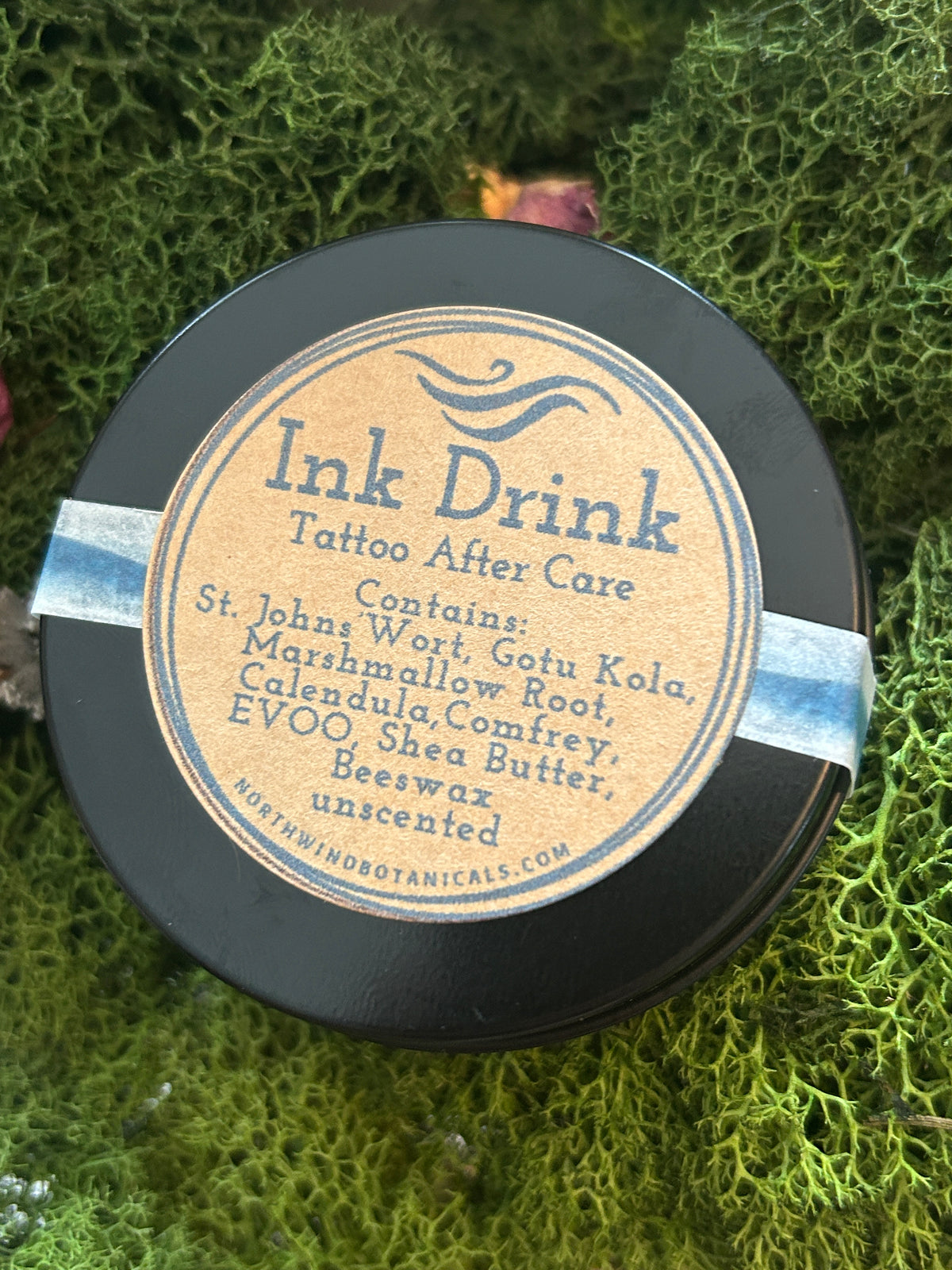 Ink Drink, Tattoo Aftercare Salve, half ounce